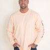 T-Shirts * | Carhartt Loose Heavyweight Long Sleeve T-Shirt For Men In | K231-Q54 Apricot