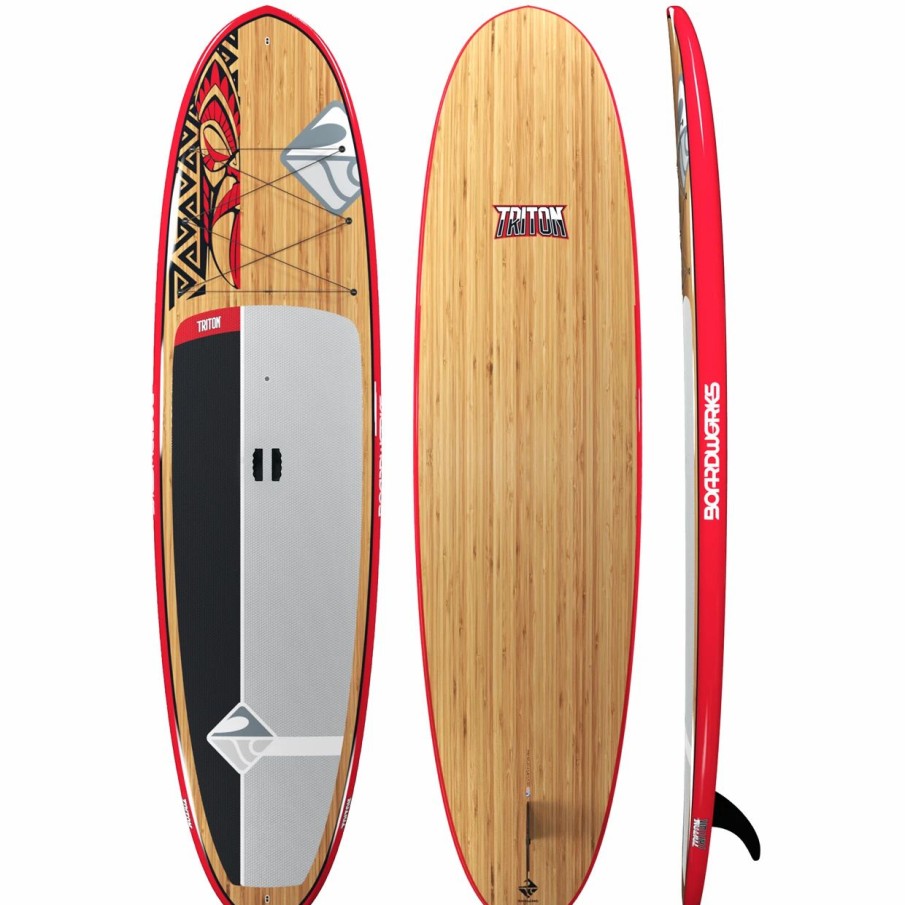 Sup & Kayak * | Boardworks Triton 10'6 Sup Red/Grey/Bamboo