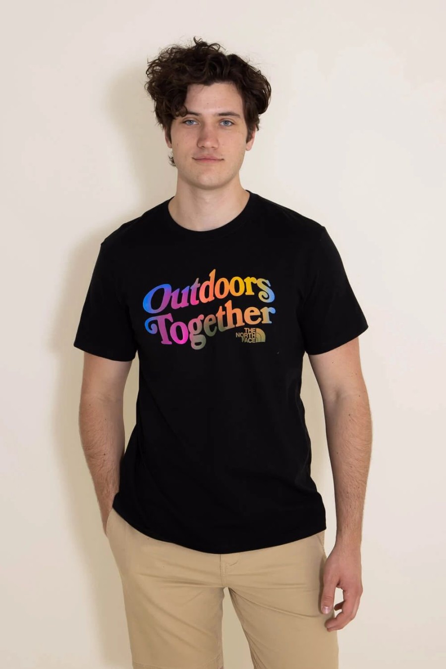 T-Shirts * | The North Face Pride T-Shirt For Men In Ombre Black | Nf0A811V-A68 Tnf Black Ombre