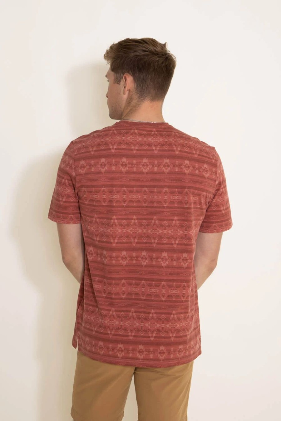 T-Shirts * | Weatherproof-32 Degrees Weatherproof Vintage Knit V-Neck T-Shirt For Men In | S2330351Gk Ochre Red