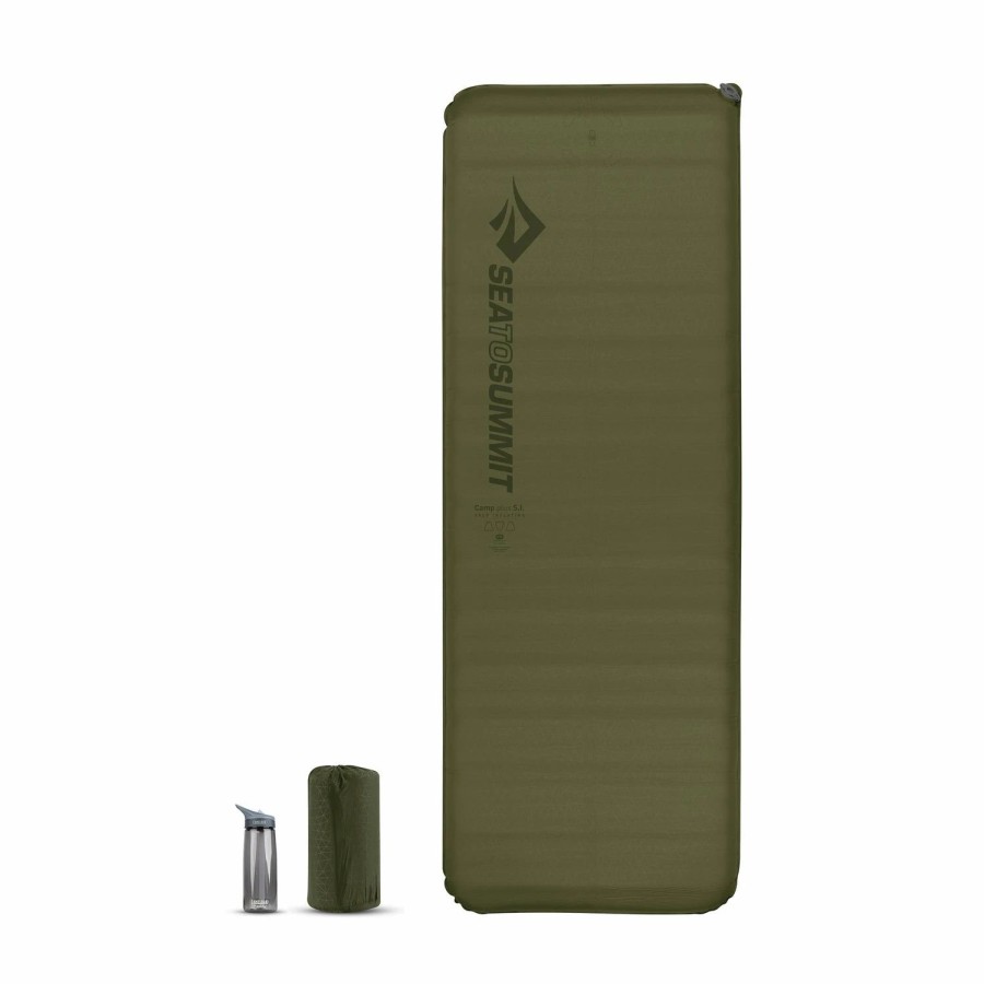 Sleeping Bags & Pads * | Sea To Summit Camp Plus Self-Inflating Sleeping Mat Green