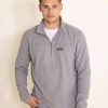 Sweatshirts & Fleece * | Patagonia Men'S Micro D Quarter Zip Pullover In Grey | 26176-Fea Feather Gry