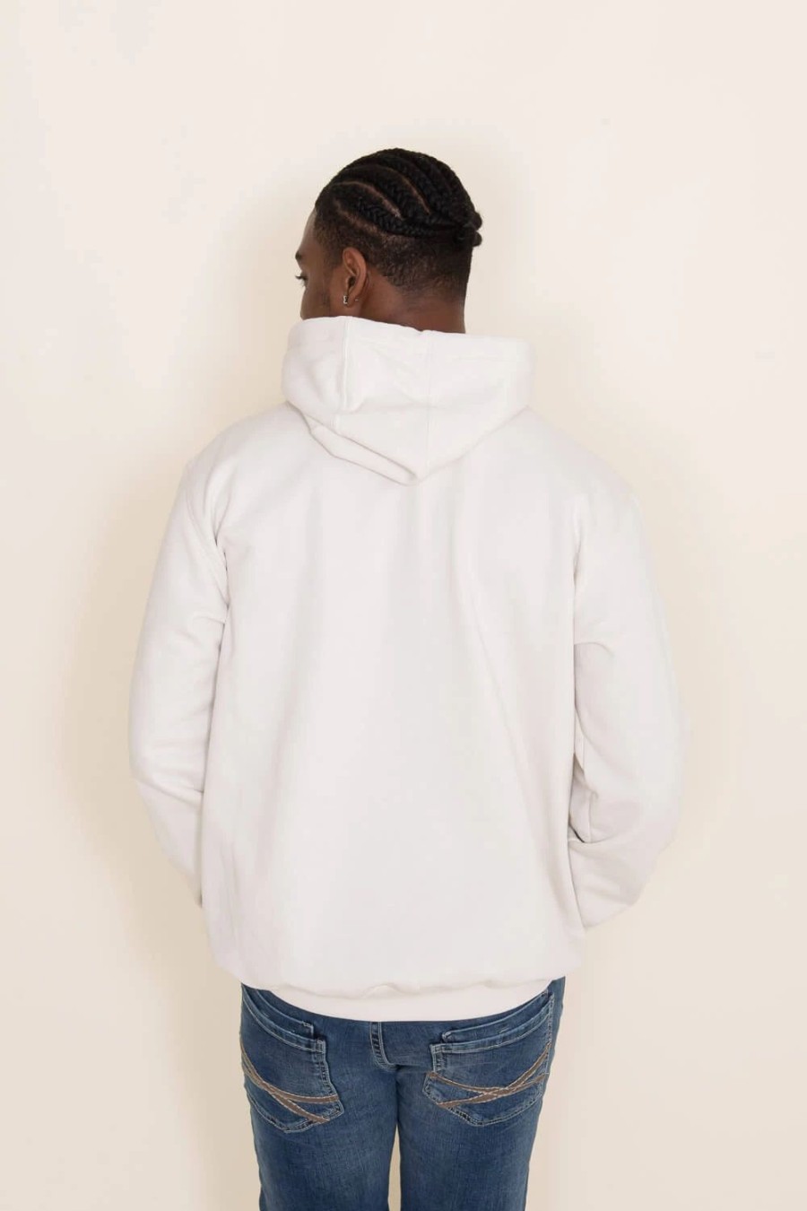 Sweatshirts & Fleece * | Carhartt Logo Sleeve Hoodie For Men In White | K288-W03 Malt