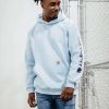 Sweatshirts & Fleece * | Carhartt Logo Sleeve Graphic Hoodie For Men In Blue | K288-Ha9 Moonstone