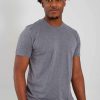 T-Shirts * | Pima Basic Crewneck Tee For Men In Heather Grey | 3750-Hgray H.Gray