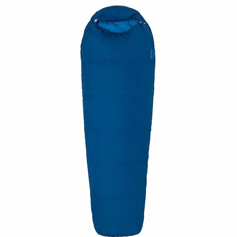 Sleeping Bags & Pads * | Marmot Nanowave 50 Semi Rec Sleeping Bag Long Estate Blue