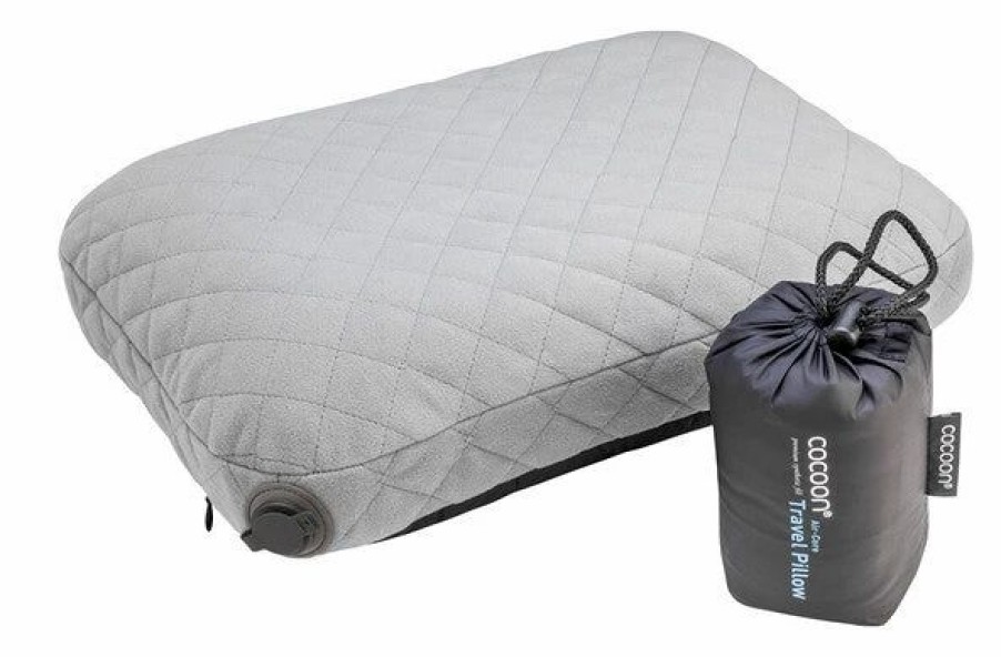 Sleeping Bags & Pads * | Cocoon Air-Core Travel Pillow Grey/Charcoal