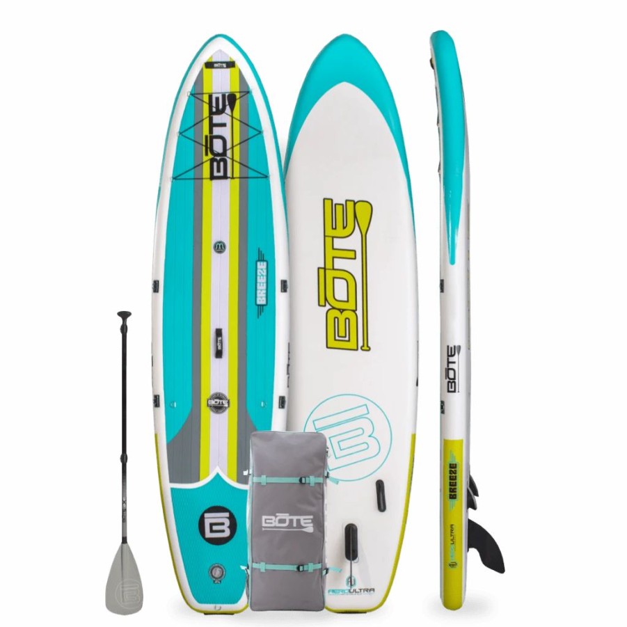 Sup & Kayak * | Bote 11'6 Breeze Aero Inflatable Paddle Board Full Trax Citron