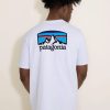 T-Shirts * | Patagonia Men'S Fitz Roy Horizons Responsibili-Tee T-Shirt In | 38501-Whi White