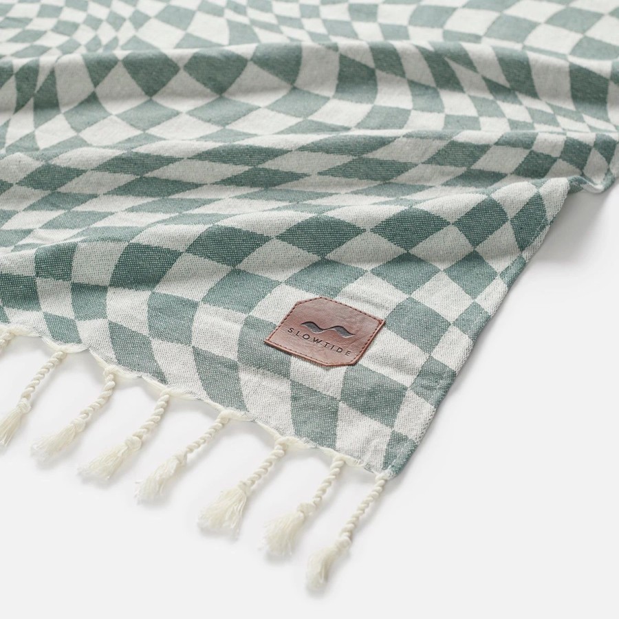 Sleeping Bags & Pads * | Slowtide Opt Out Throw Blanket Sage