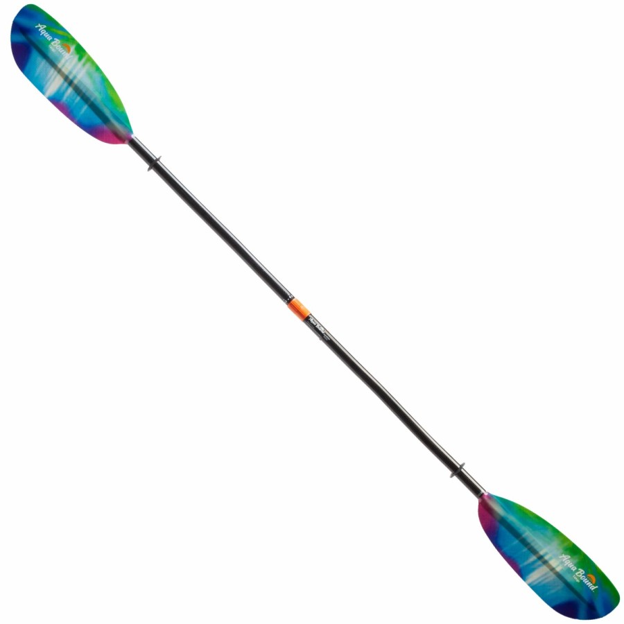 Sup & Kayak * | Aqua-Bound Tech Tango Fiberglass 2-Piece Straight Shaft Kayak Paddle Northern Lights