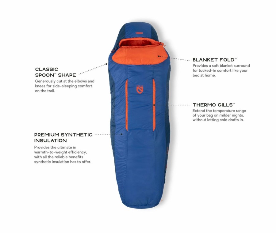 Sleeping Bags & Pads * | Nemo Forte 35 Degree Sleeping Bag For Men, Long Eternal/Altitude