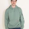 Sweatshirts & Fleece * | Carhartt Logo Sleeve Graphic Hoodie For Men In Green | K288-Ga0 Jade