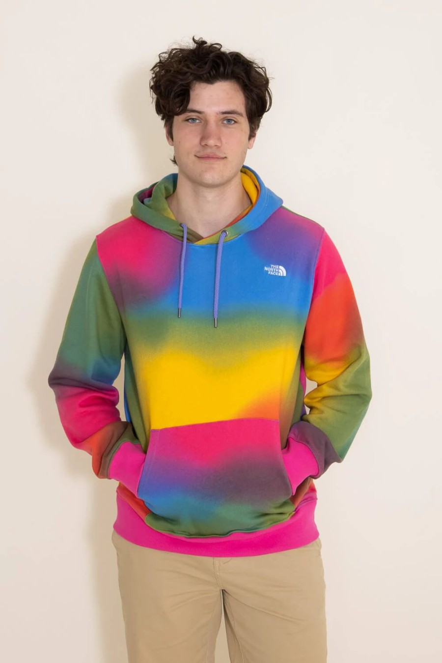 Sweatshirts & Fleece * | The North Face All Over Print Hoodie For Men In Multi | Nf0A81Yf-Iax Super Sonic Blue