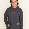 Sweatshirts & Fleece * | Carhartt Lightweight Hoodie For Men In Grey | 105569-Crh Carbon Carbon Heather