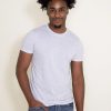 T-Shirts * | Pima Basic Crewneck Tee For Men In | 3750-Specwht Speckled White