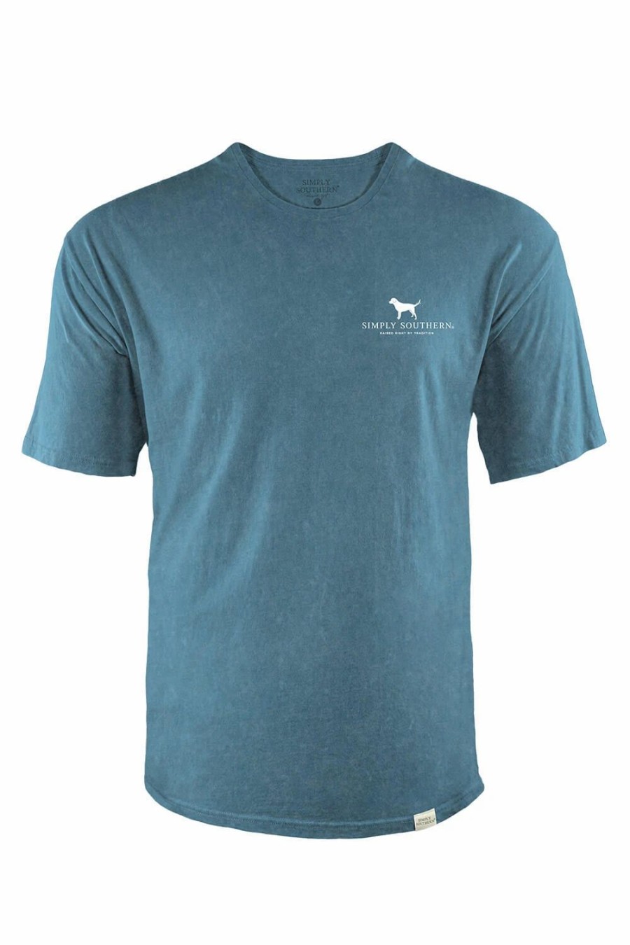 T-Shirts * | Simply Southern Xxl Black Lab T-Shirt For Men In | Sc-Mn-Ss-Blacklab Xxl Teal