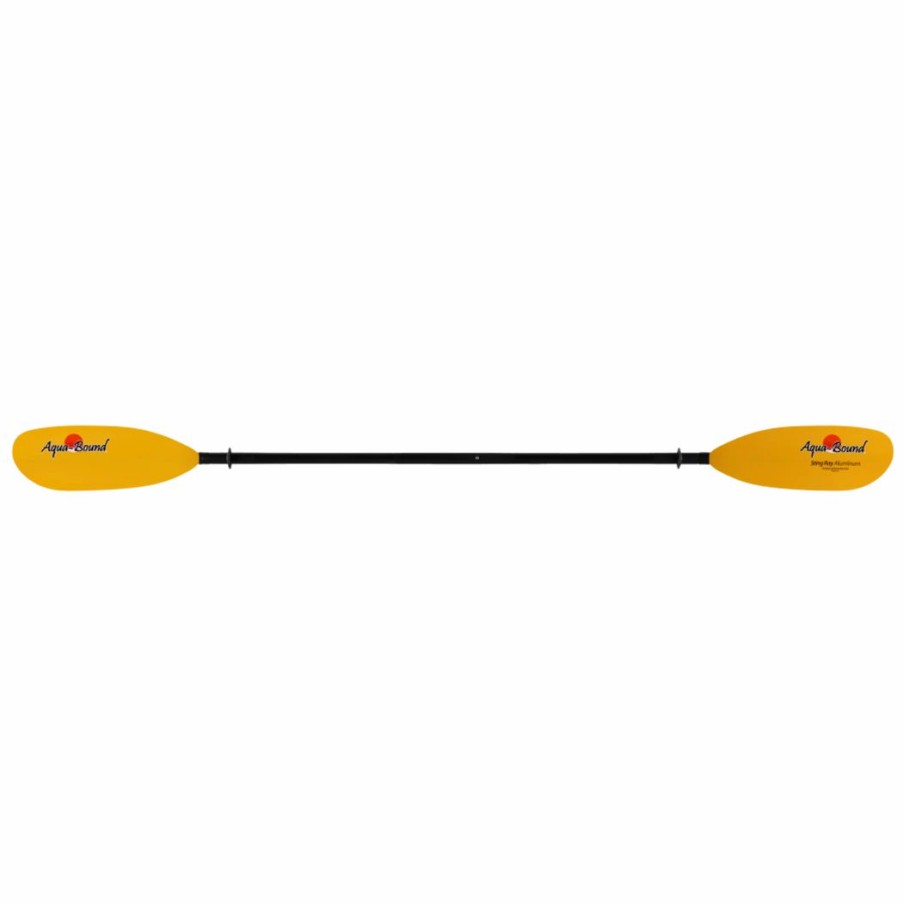 Sup & Kayak * | Aqua-Bound Tech Sting Ray Aluminum 2-Piece Snap-Button Kayak Paddle Yellow