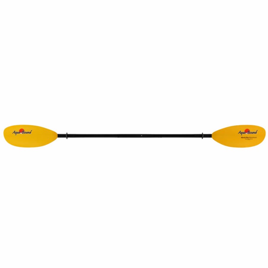 Sup & Kayak * | Aqua-Bound Tech Manta Ray Aluminum 2-Piece Snap-Button Kayak Paddle Yellow