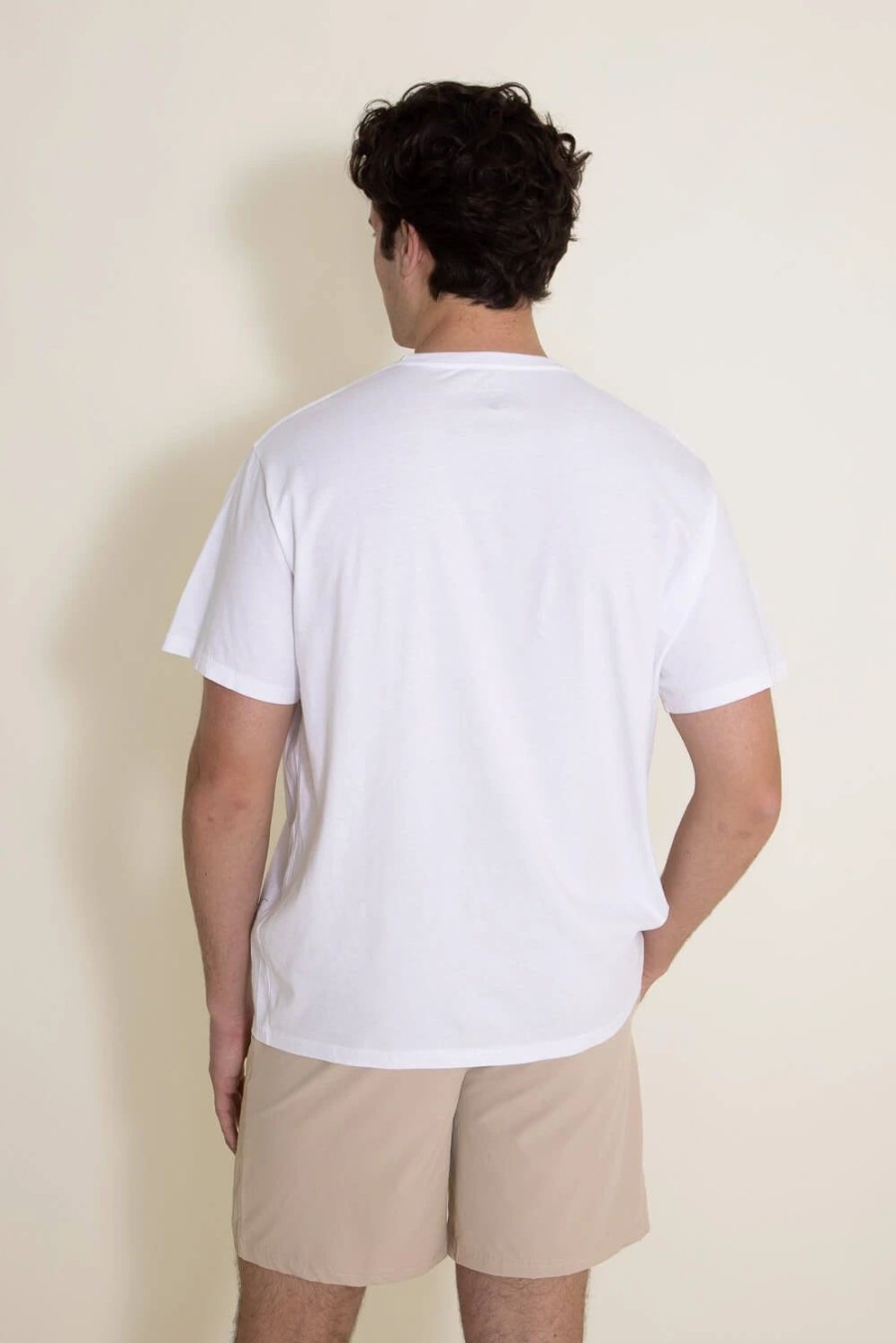 T-Shirts * | Simply Southern Pocket T-Shirt For Men In White | Pp-0123-Scpkt Cloud