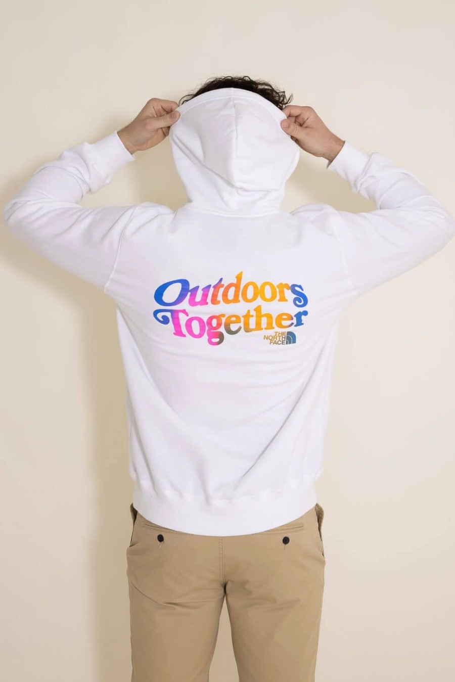 Sweatshirts & Fleece * | The North Face Pride Hoodie For Men In White Ombre | Nf0A811U-A69 Tnf White Ombre