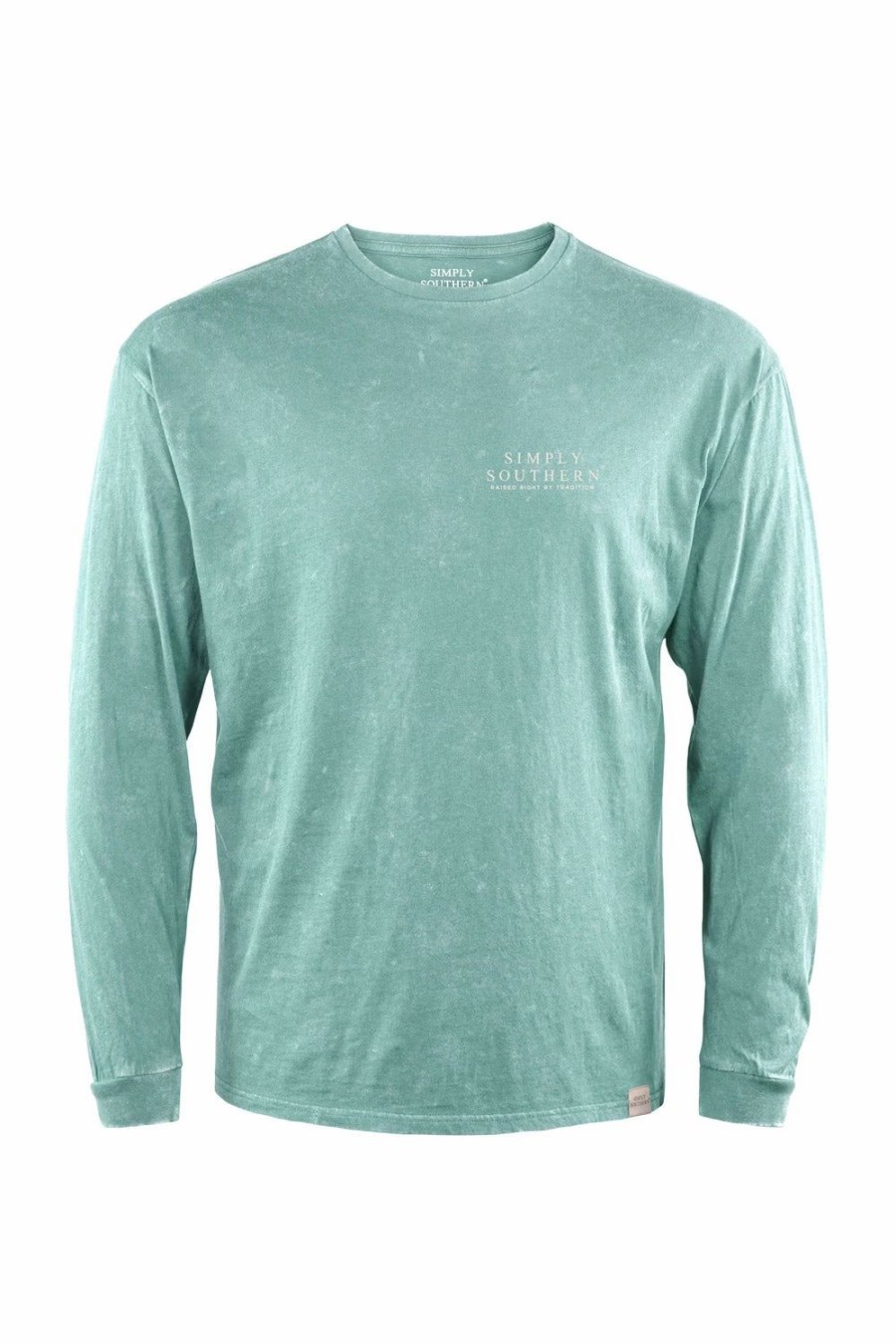 T-Shirts * | Simply Southern Youth Jeep In The Mountains Long Sleeve T-Shirt For Boys In Blue | Yth-Sc-Mn-Ls-Mtn Brook