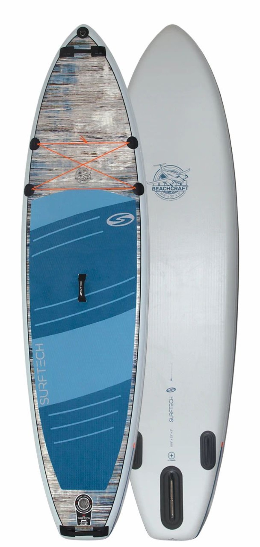 Sup & Kayak * | Surf Tech 10'8 Beachcraft Air Travel Inflatable Paddleboard Blue