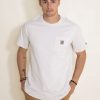 T-Shirts * | Carhartt Force Relaxed Fit Midweight Pocket T-Shirt For Men In White | 104616-W03 Malt