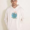 Sweatshirts & Fleece * | The North Face Earth Day Hoodie For Men In White | Nf0A812B-Aoi Unbleached/Reef Wate