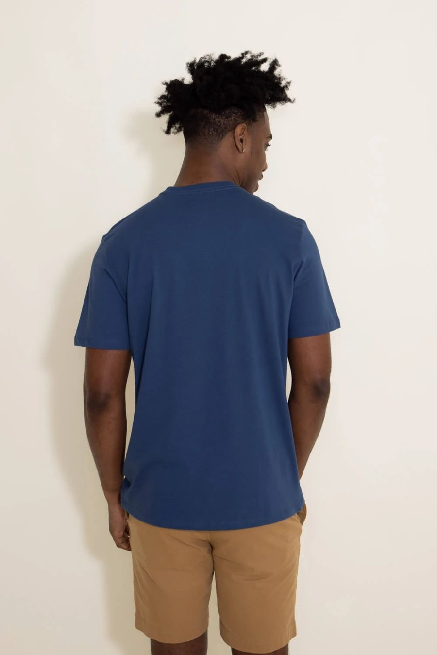 T-Shirts * | The North Face Half Dome T-Shirt For Men In Shady Blue | Nf0A812M-Vjy Shady Blue/Tnf White