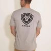 T-Shirts * | Ariat International Ariat Serape Island T-Shirt For Men In Heather | 10045273 Heather Khaki