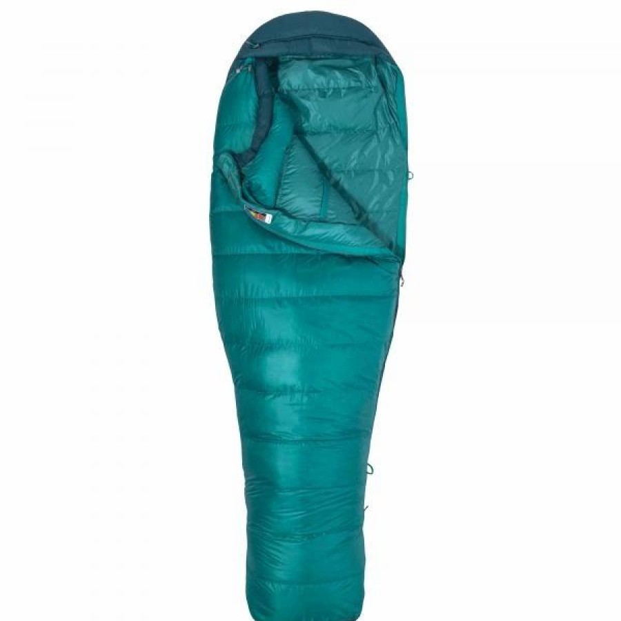 Sleeping Bags & Pads * | Marmot Angel Fire 25 Down Sleeping Bag For Women Malachite/Deep Teal