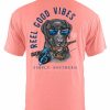 T-Shirts * | Simply Southern Xxl Fish Dog T-Shirt For Men In Pink | Sc-Mn-Sc-Fishdog Xxl Shrimp