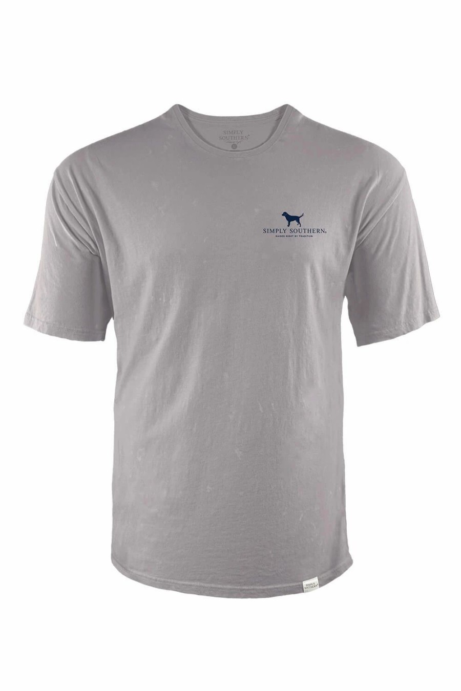 T-Shirts * | Simply Southern Golden Cooler T-Shirt For Men In Grey | Sc-Mn-Ss-Golden Ember