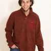 Sweatshirts & Fleece * | Simply Southern Long Sleeve Snap Pullover For Men In Red | Pp-0322-Mn-Snappull Brick