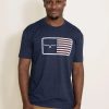 T-Shirts * | Kimes Ranch American Trucker T-Shirt For Men In | S22-01201314 Navy