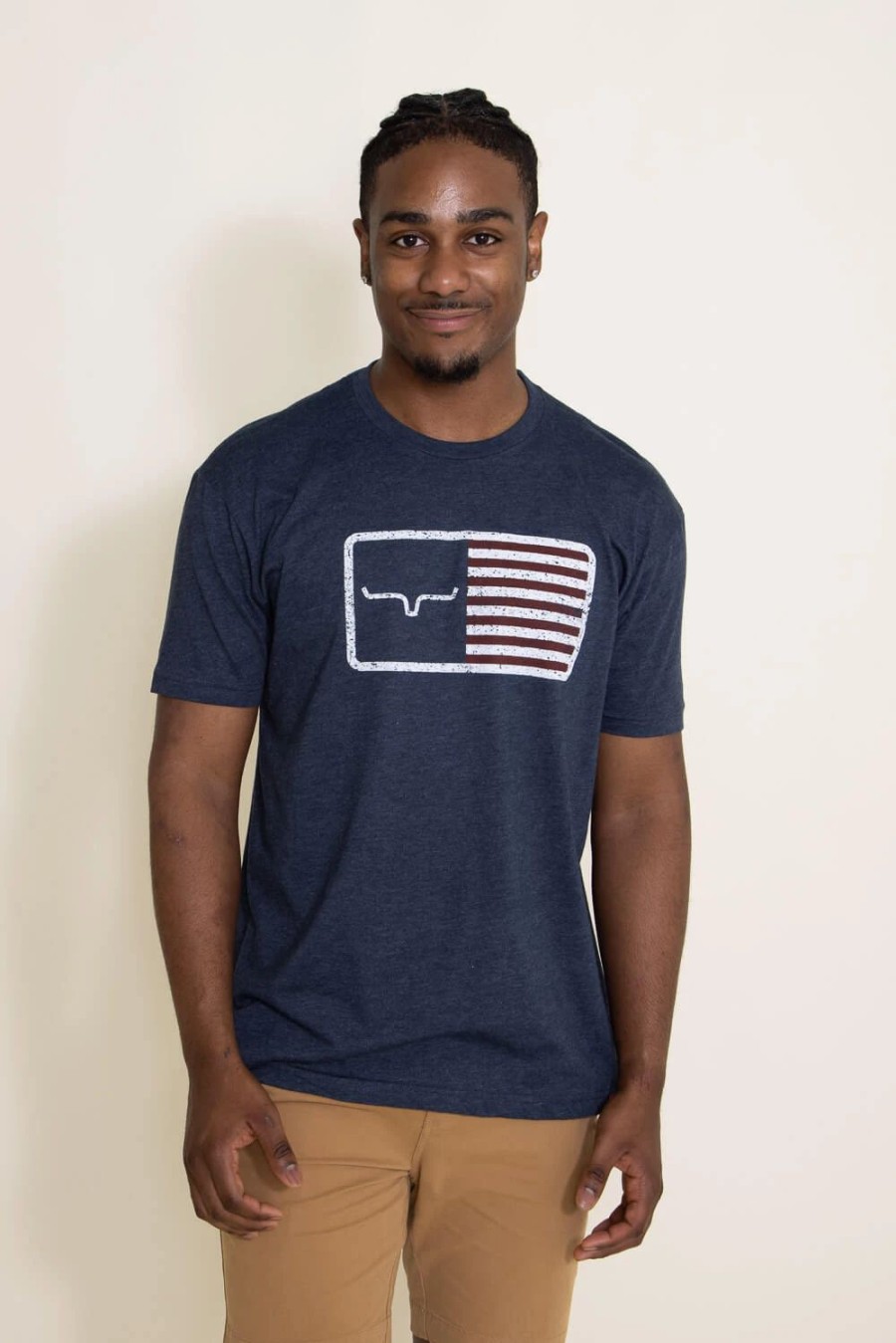 T-Shirts * | Kimes Ranch American Trucker T-Shirt For Men In | S22-01201314 Navy