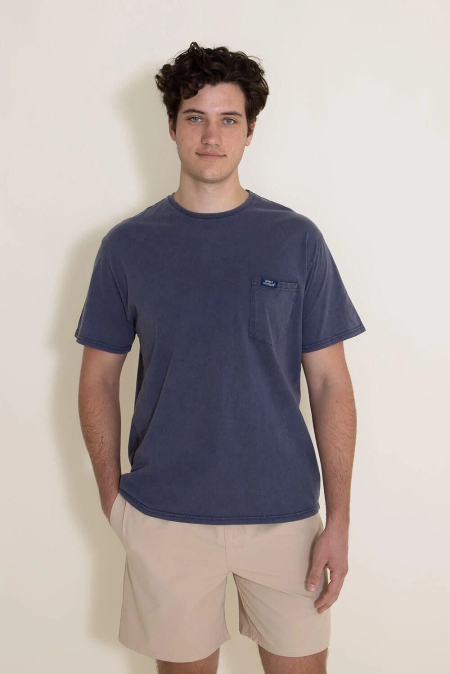 T-Shirts * | Simply Southern Pocket T-Shirt For Men In Blue | Pp-0123-Scpkt Mood