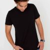 T-Shirts * | Pima Basic Crewneck Tee For Men In | 3750-Trueblack True Black