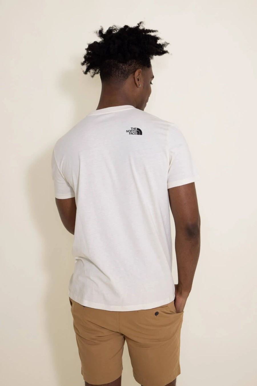 T-Shirts * | The North Face Tri Blend Bear T-Shirt For Men In White | Nf0A812P-R8R Gardenia White Heath