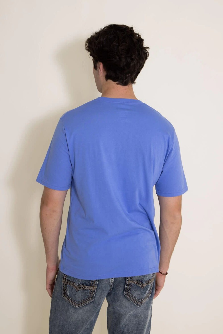 T-Shirts * | Huk Fishing Huk Stacked Logo T-Shirt For Men In | H1000427-498 Wedgewood