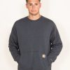 Sweatshirts & Fleece * | Carhartt Force Sweatshirt For Men In Dark Grey | 105568-Crh Carbon Gray