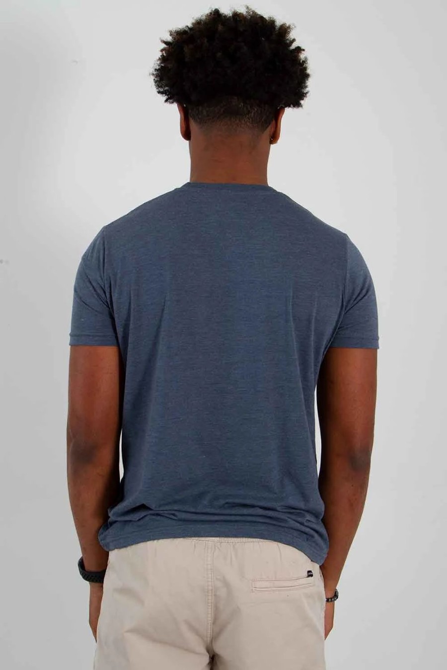 T-Shirts * | Pima Basic Crewneck Tee For Men In | 3750 Indigo