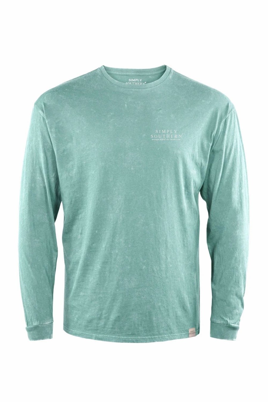 T-Shirts * | Simply Southern Canoe On A Car Long Sleeve T-Shirt For Men In Blue | Sc-Mn-Ls-Canoe Brook