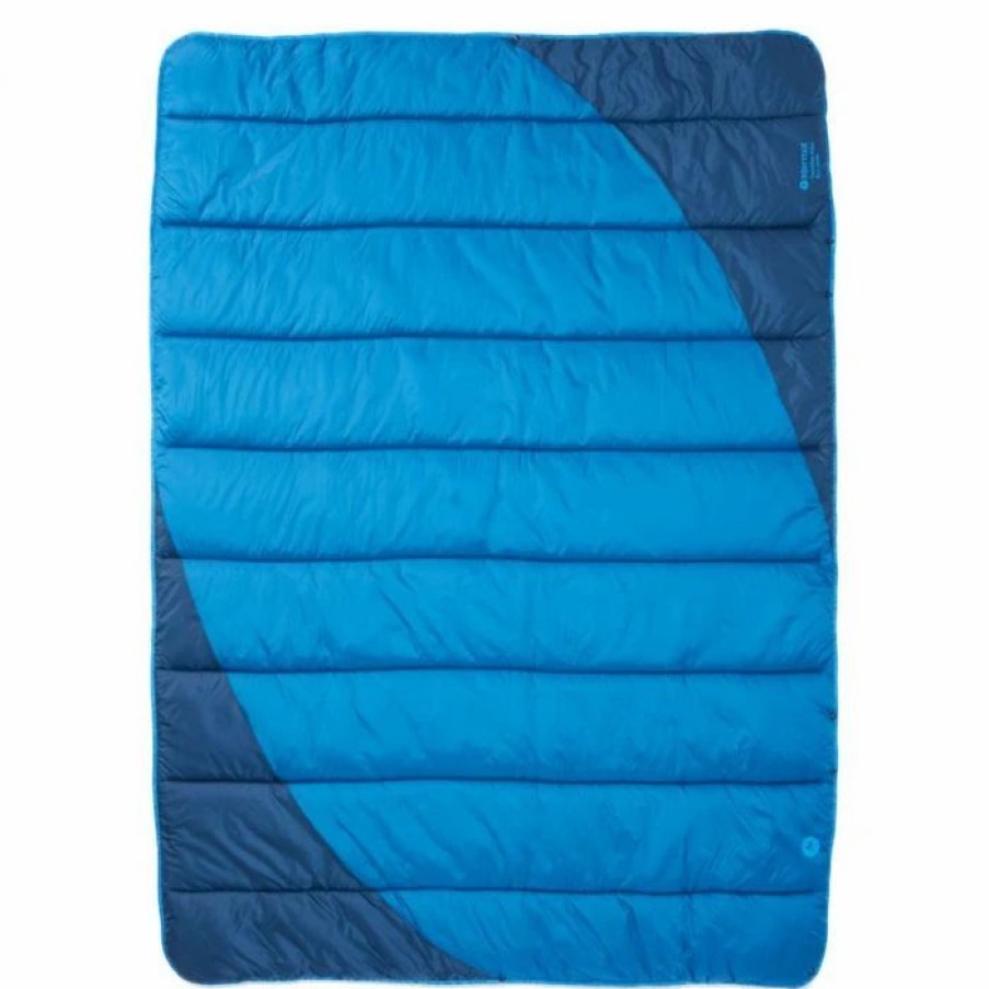 Sleeping Bags & Pads * | Marmot Trestles Elite Eco Insulated Quilt Estate Blue / Classic Blue