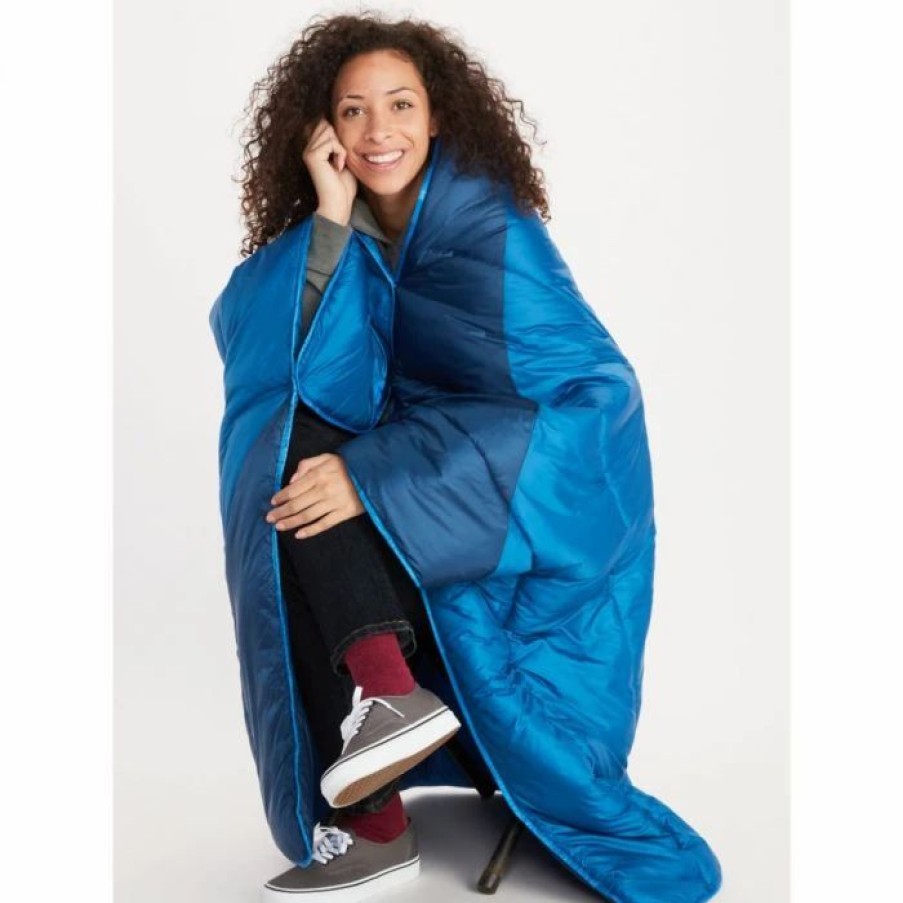 Sleeping Bags & Pads * | Marmot Trestles Elite Eco Insulated Quilt Estate Blue / Classic Blue