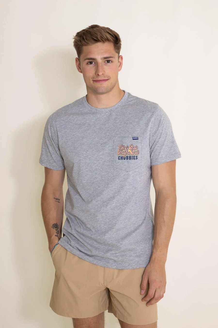 T-Shirts * | Chubbies That'S So Chubbies T-Shirt For Men In | 502232-49 Grey