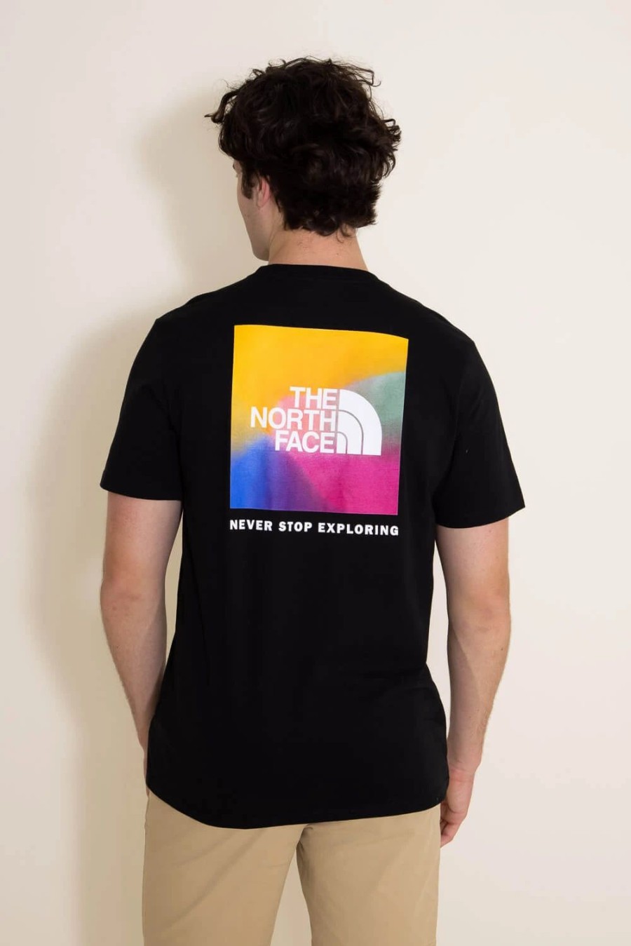 T-Shirts * | The North Face Box Nse T-Shirt For Men In Black Ombre | Nf0A812H-A68 Tnf Black/Ombre